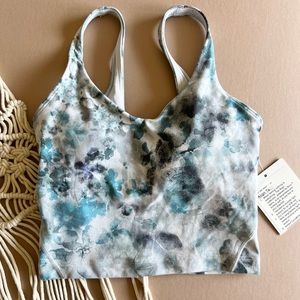 LuluLemon Watercolor Cropped Tank Top Sports Bra